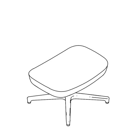 赛巴休息室座椅坐标赛巴托曼线图,从上方角度取景